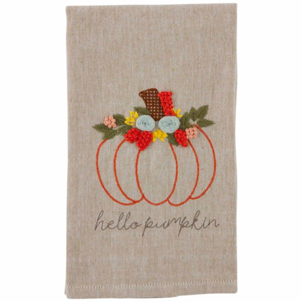 Mud Pie Hello French Knot Towel/NWT